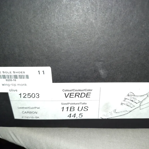 Men's Brown Leather Double Monk Strap Shoes - Picture 6 of 6